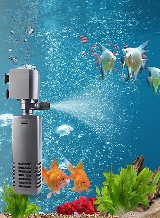 Blutails Aquarium Internal Filter | 4 in 1 High Power Filtration |15w AC 220 240V MAX Output 650L/H, 1 Piece + Taiyo Pluss Discovery 500g Fish Food. - Image 2